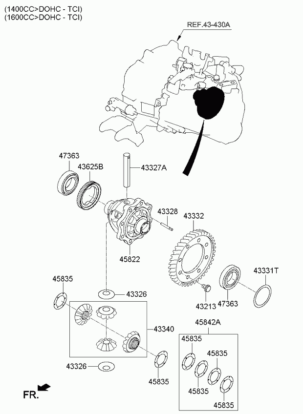 Крышка дифференциала для Киа Сид 2012-2015