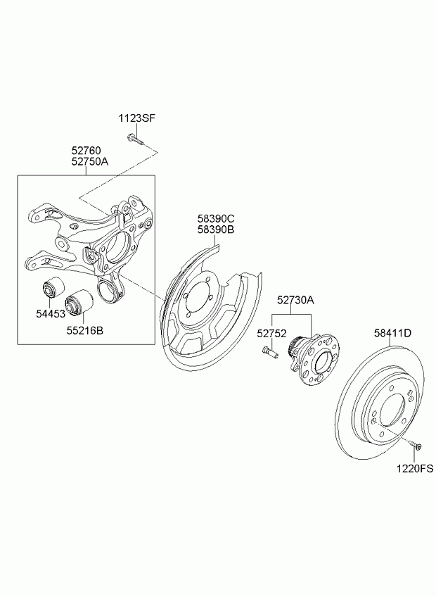 Диск тормозной задний для Киа Сид 2012-2015