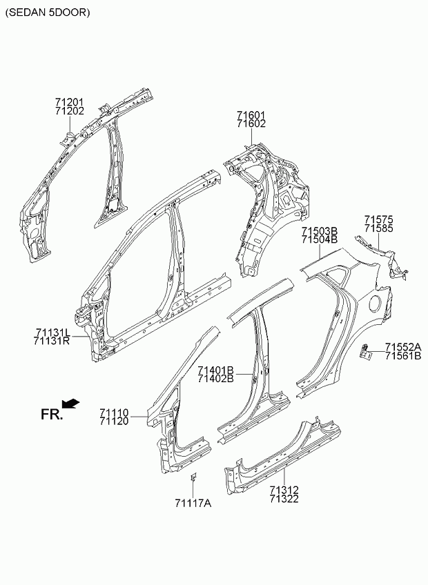 Крыло заднее левое для Киа Сид 2012-2015