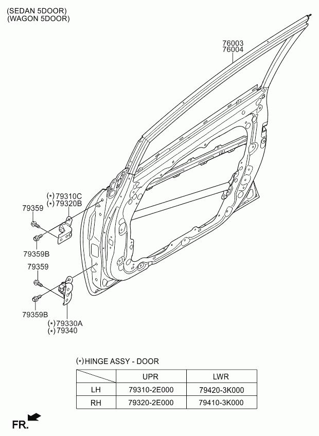 Дверь передняя левая для Киа Сид 2012-2015