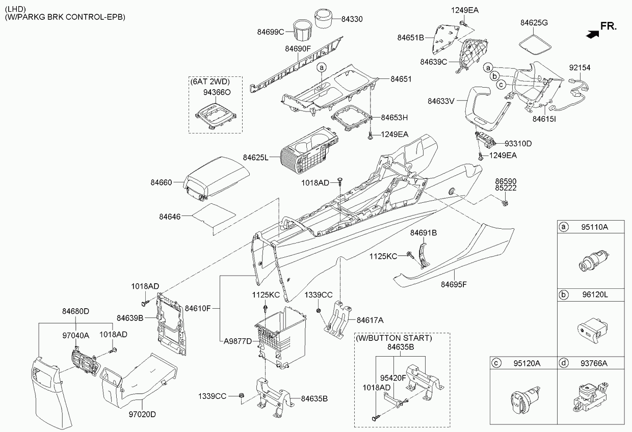 Подлокотник салона для Киа Сид 2012-2015