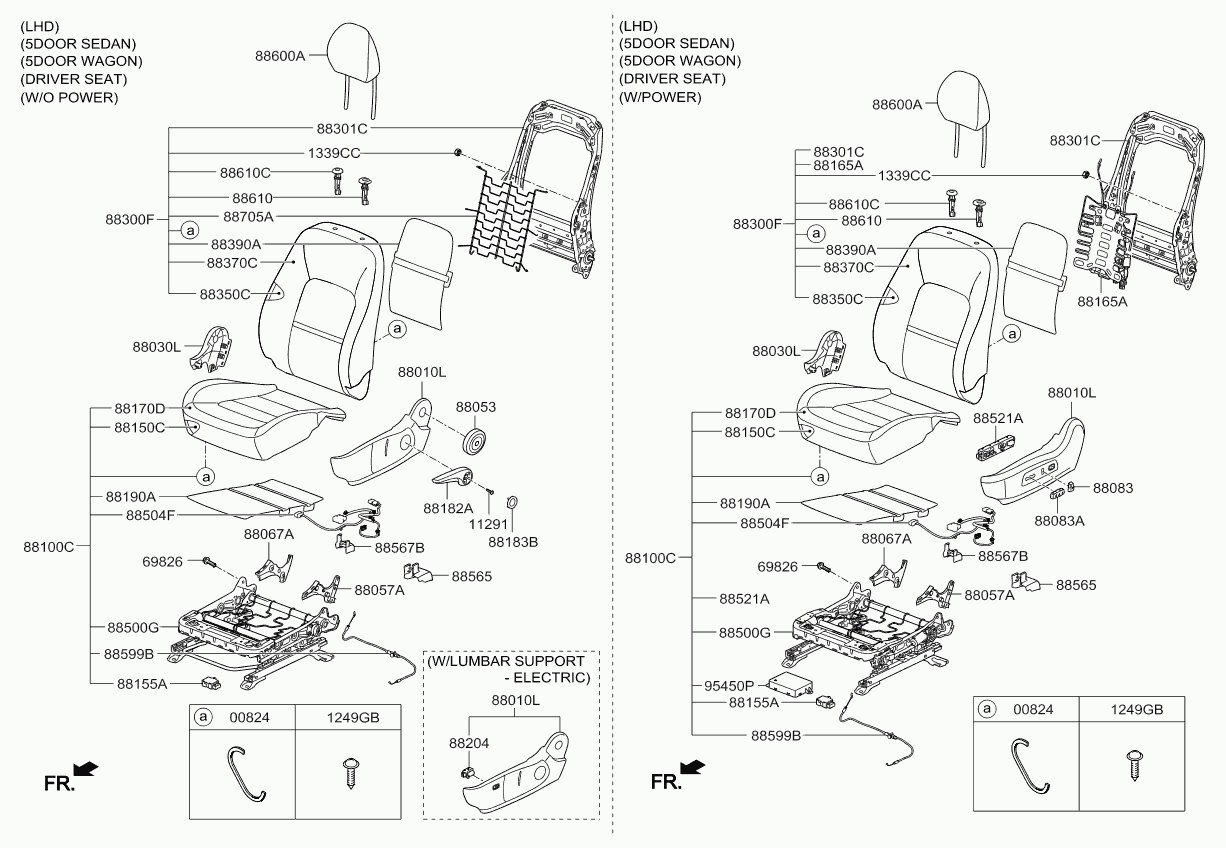 Подушка переднего сиденья пассажира для Киа Сид 2012-2015 