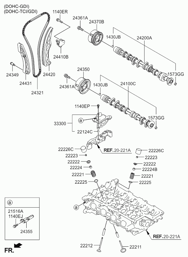 Натяжитель цепи ГРМ для Киа Сид 2015-2018