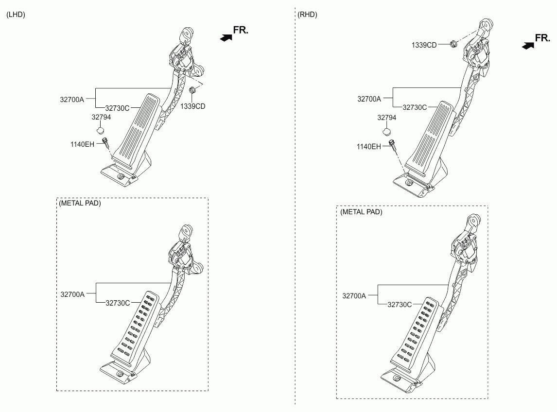 Педаль акселератора для Киа Сид 2015-2018