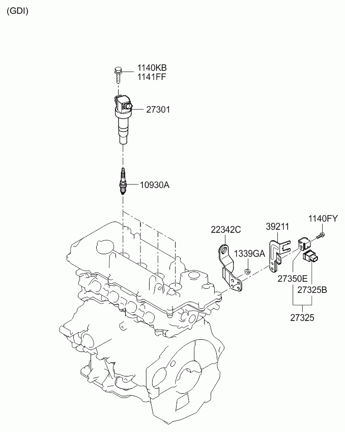 Катушка зажигания для Киа Сид 2015-2018