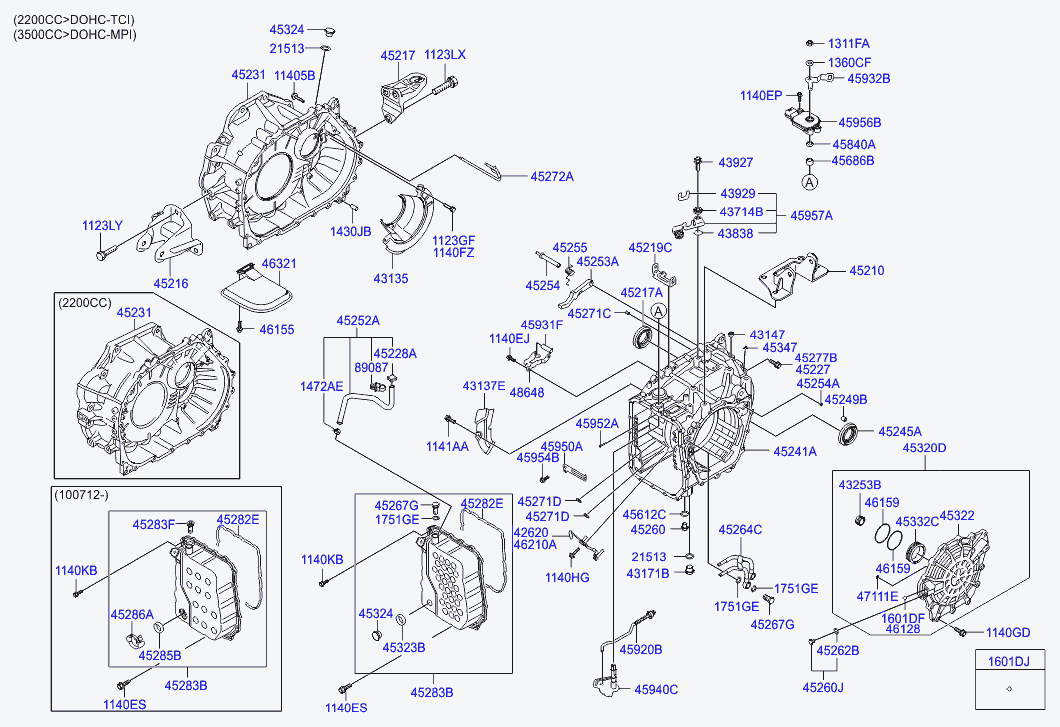 Корпус роботизированной коробки передач для Киа Сид 2015-2018