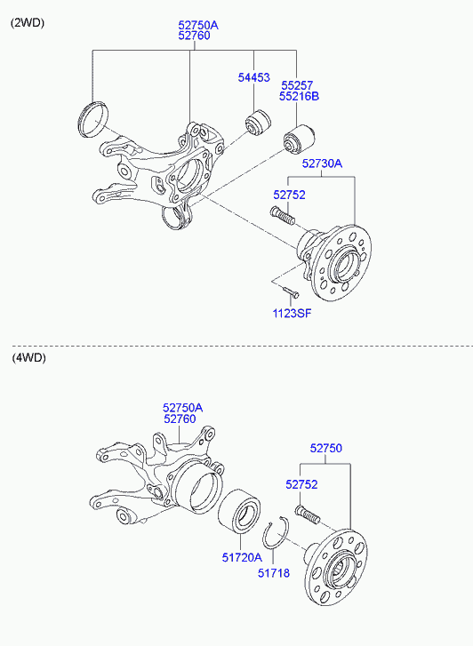Поворотный кулак задний правый для Киа Сид 2015-2018