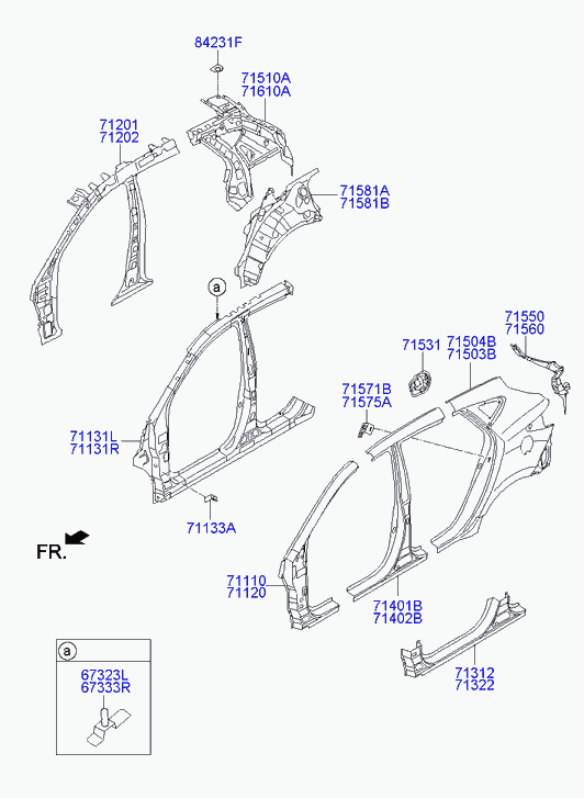 Крыло заднее правое для Киа Сид 2015-2018