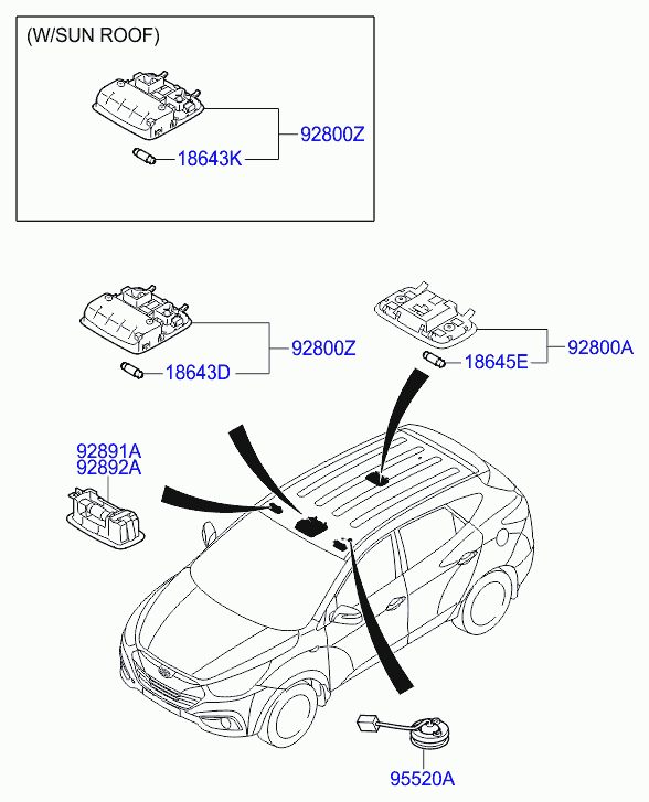 Фонарь задний левый на крыле для Киа Сид 2015-2018