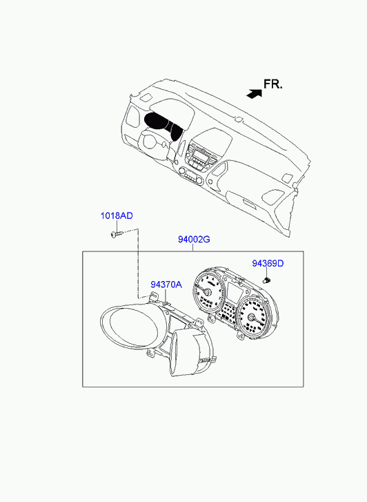 Щиток приборов для Киа Сид 2015-2018